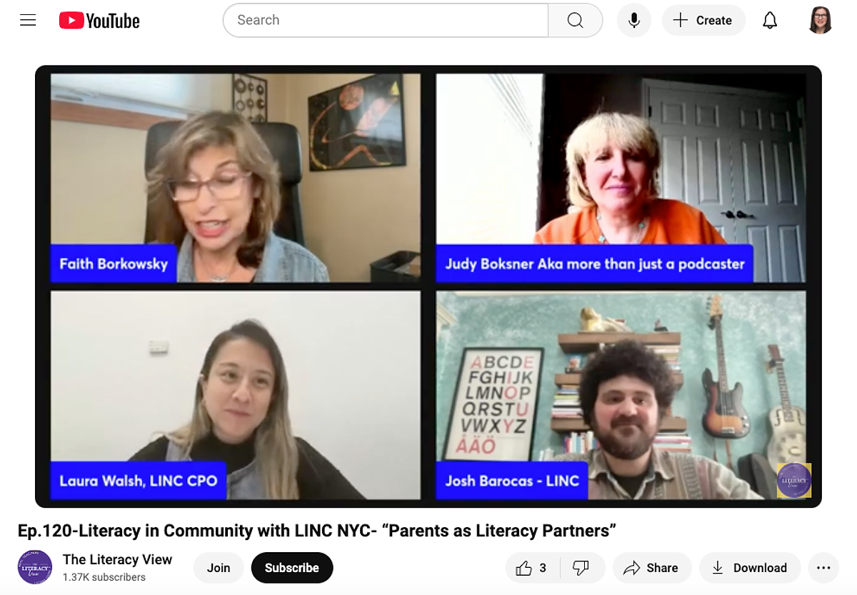 Talking Early Intervention: LINC Joins the Conversation on Literacy View Podcast