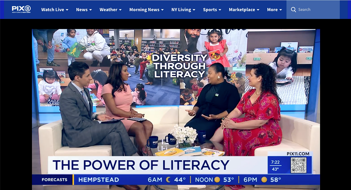LINC’s Diversity Through Literacy Campaign Featured Live on the PIX 11 Morning Show