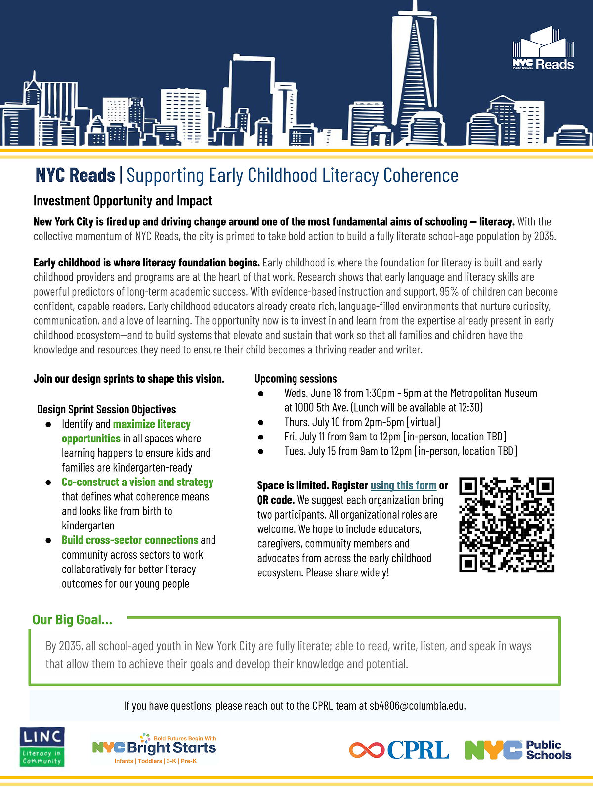 Register Today for Our Early Childhood Design Sprint Series